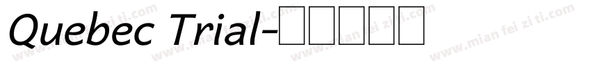 Quebec Trial字体转换